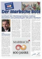 Marbscher Bote 800 Jahre Marbach